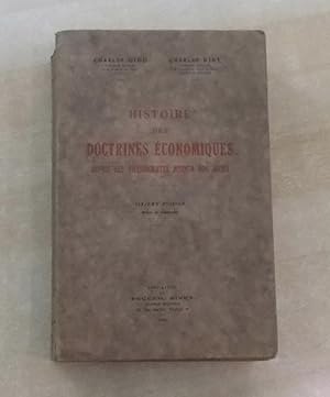 Seller image for Histoire des doctrines conomiques depuis les physiocrates jusqu' nos jours for sale by Librairie du Bassin