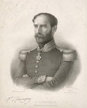 Französischer General. Lithographie bei Auguste Bry nach Belliau.