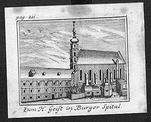 Wien Vienna Bürgerspital Heilig-Geist-Kirche Original