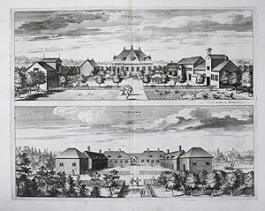 Esplunda Ekeberg Örebro sweden Kupferstich Dahlberg engraving / Sverige Sweden Schweden