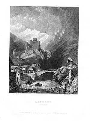 Landeck Tirol Original engraving