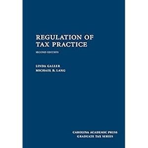 Immagine del venditore per Regulation of Tax Practice venduto da BarristerBooks