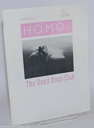 Seller image for HOMOture; #5, Summer 1992: Dead Boys Club for sale by Bolerium Books Inc.