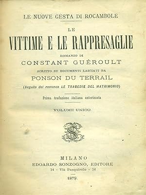 Imagen del vendedor de Le vittime e le rappresaglie a la venta por Librodifaccia