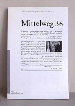 Mittelweg 36 - Zeitschrift des Hamburger Institts für Sozialforschung - August/September 2008 - K...