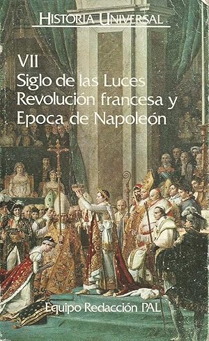 Imagen del vendedor de Siglo de las Luces. Revolucin francesa y poca de Napolen a la venta por Libros Sargantana