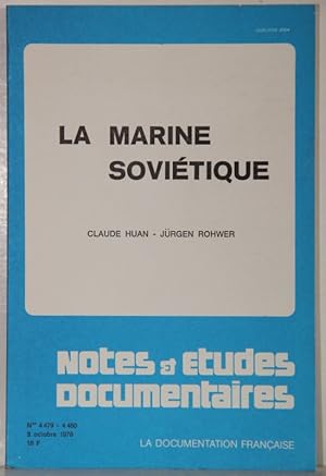 Seller image for La Marine sovietique (= Notes et tudes documentaires no.4479-4480). for sale by Antiquariat  Braun