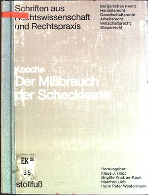 Immagine del venditore per Der Missbrauch der Scheckkarte Schriften aus Rechtswissenschaft und Rechtspraxis; Bd. 7 venduto da books4less (Versandantiquariat Petra Gros GmbH & Co. KG)