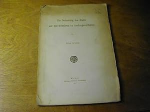 Bild des Verkufers fr Die Bedeutung des Zuges auf den Gewhren im Anefangsverfahren - Sonderdruck Aus Der Festschrift Zum 70. Geburtstag Otto Gierkes zum Verkauf von Antiquariat Fuchseck