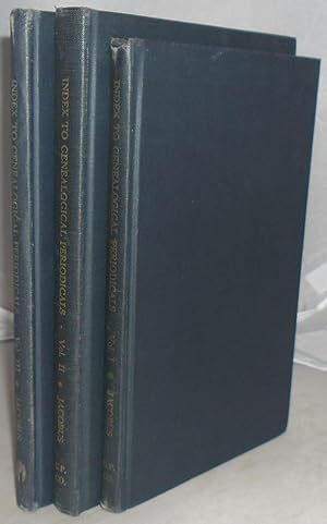 Bild des Verkufers fr Index to Genealogical Periodicals [3 Volume Set] zum Verkauf von Besleys Books  PBFA
