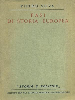 Bild des Verkufers fr Fasi di storia europea zum Verkauf von Librodifaccia