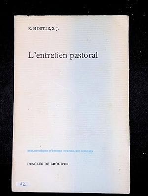 Imagen del vendedor de L'entretien pastoral a la venta por LibrairieLaLettre2