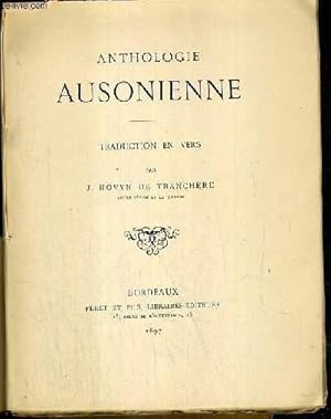 Seller image for ANTHOLOGIE AUSONIENNE - TRADUCTION EN VERS for sale by Le-Livre