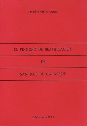 Image du vendeur pour EL PROCESO DE BEATIFICACIN DE SAN JOS DE CALASANZ mis en vente par Librera Torren de Rueda