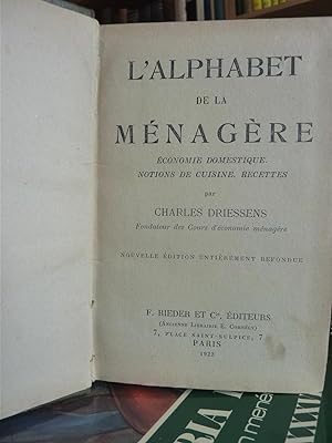 L'ALPHABET DE LA MENAGERE