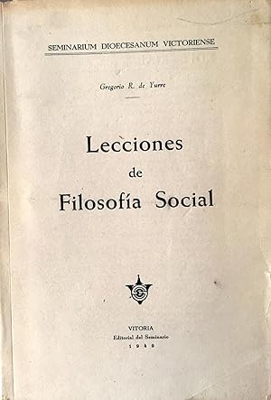 Lecciones de Filosofía Social.