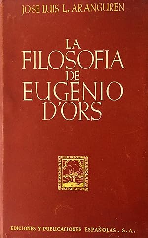 La filosofía de Eugenio D'Ors
