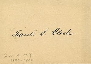 Small card signed by Frank Swett Black (1853-1913).