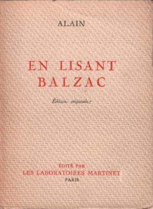 Seller image for En lisant balzac / edition originale for sale by librairie philippe arnaiz