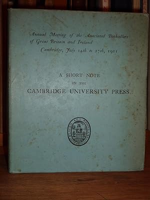 The University Press, Cambridge. [A short note on the Cambridge University Press.]