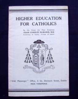 Seller image for Higher Education for Catholics for sale by Joe Collins Rare Books