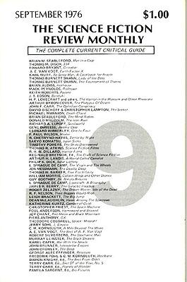 Image du vendeur pour Science Fiction Review Monthly, September 1976 mis en vente par Ziesings