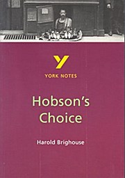 Bild des Verkufers fr Hobson's Choice zum Verkauf von unifachbuch e.K.