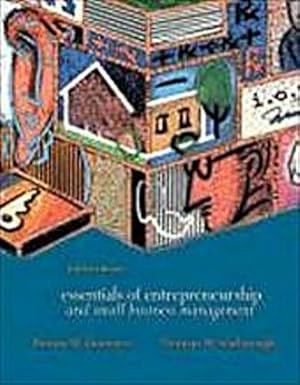 Seller image for Essentials of Entrepreneurship and Small Business Management by Zimmerer, Tho. for sale by unifachbuch e.K.