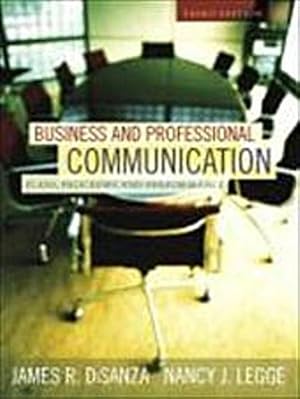 Bild des Verkufers fr Business and Professional Communication: Plans, Processes, and Performance by. zum Verkauf von unifachbuch e.K.