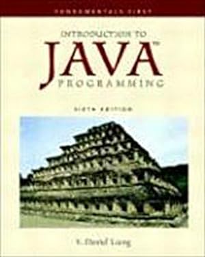Image du vendeur pour Introduction to Java Programming: Fundamentals First by Liang, Y.Daniel mis en vente par unifachbuch e.K.