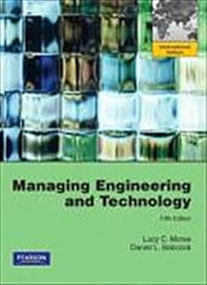 Seller image for Managing Engineering and Technology: International Version by Morse, Lucy C.;. for sale by unifachbuch e.K.