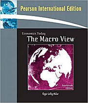 Bild des Verkufers fr Economics Today: The Macro View by Miller, Roger LeRoy zum Verkauf von unifachbuch e.K.