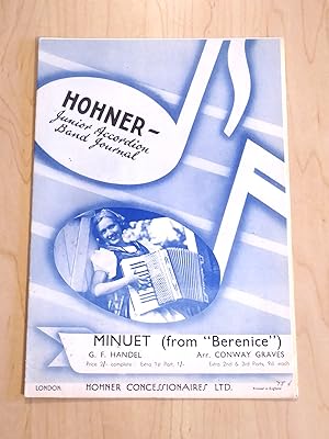 Hohner Junior Accordion Band Journal, Minuet ( from "Berenice")