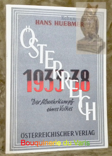 Imagen del vendedor de Geschichte und Kritik der sterreichischen Ereignisse. 1933 - 1938. Dissertation. a la venta por Bouquinerie du Varis