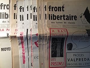 Front libertaire des luttes de classes: No.s 1,2,3,4,5,6,7,8.9,10,12,13,14 [octobre 1970-fevrier ...