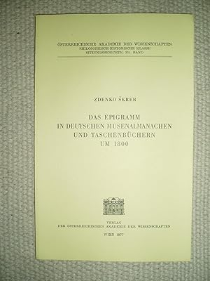 Das Epigramm in deutschen Musenalmanachen und Taschenbüchern um 1800
