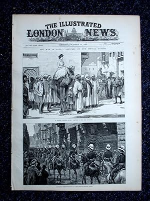 Bild des Verkufers fr The Illustrated London News, 14 October 1882. Fate of the Jeanette Siberia Arctic Expedition, The War in Egypt,. The Khedive in Cairo, Trenches at Tel-El-kebir. zum Verkauf von Tony Hutchinson