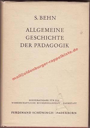 Allgemeine Geschichte der Pädagogik in problementwickelnder Darstellung (1961)