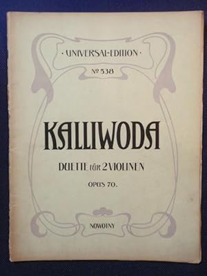 Seller image for Duette f�r 2 Violinen. Opus 70 / Duos Progressifs et Concertants pour deux Violons. Op. 70, Op. 116. R�vus par Charles Nowotny. for sale by Antiquariat Klabund Wien