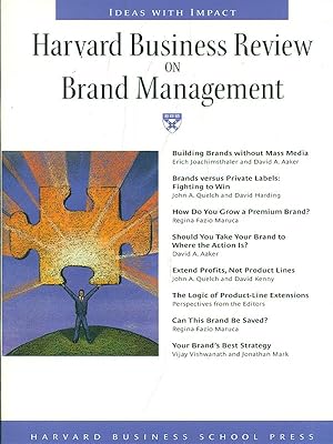 Seller image for Harvard Business Review on Brand Management for sale by Librodifaccia