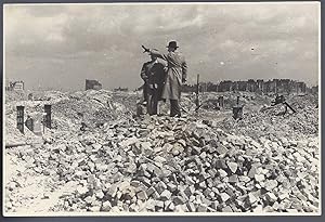 Collection of Five Photographs of the Ruins of the Warsaw Ghetto