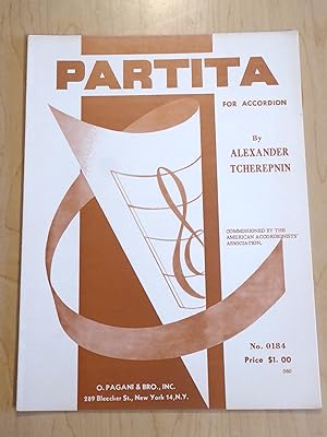 Image du vendeur pour Partita For Accordion mis en vente par Bradley Ross Books