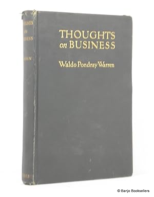 Image du vendeur pour Thoughts on Business mis en vente par Banjo Booksellers, IOBA