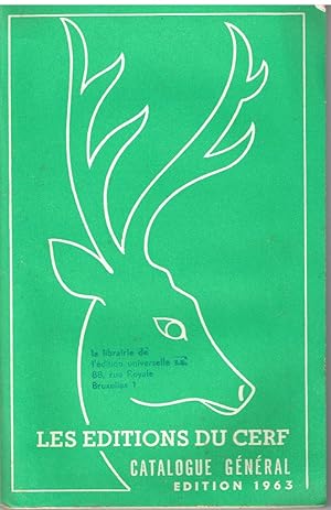 Seller image for Les ditions du Cerf-Catalogue gnral- (Catalogue 1963) for sale by Librairie l'Aspidistra