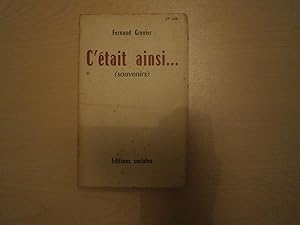 Seller image for C'tait Ainsi.(Souvenirs) for sale by Le temps retrouv