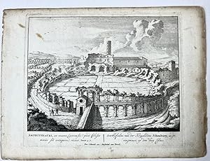 Bild des Verkufers fr [Antique print, etching/ets, Rome] AMPHITHEATRI . Views of Rome [Set title] (Amphitheatrum Castrense), published 1705, 1 p. zum Verkauf von Antiquariaat Arine van der Steur / ILAB