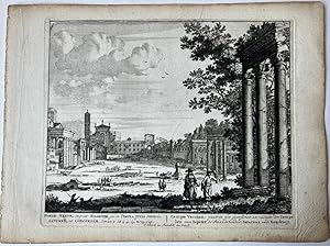 Bild des Verkufers fr [Antique print, etching/ets, Rome] FORUM NERVA. Views of Rome [Set title] (Keizerlijke fora, forum van Nerva), published 1705, 1 p. zum Verkauf von Antiquariaat Arine van der Steur / ILAB