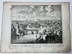 Bild des Verkufers fr [Antique print, etching/ets, Rome] TYBERIS ipsisque injecti Pontes. Views of Rome [Set title] (Tibereiland en brug), published 1705, 1 p. zum Verkauf von Antiquariaat Arine van der Steur / ILAB