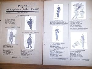 Imagen del vendedor de Organ des Kegelklubs ' Sichere Flosse. ' 1. Jahrgang, Nummer 1, datiert Berlin, den 18. Mrz 1922. a la venta por Antiquariat Carl Wegner