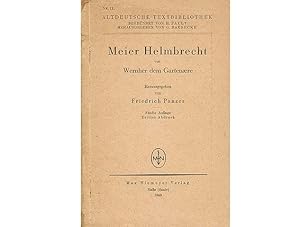 Bild des Verkufers fr Meier Helmbrecht von Wernher dem Gartenaere, herausgegeben von Friedrich Panzer. Fnfte Auflage. Dritter Abdruck zum Verkauf von Agrotinas VersandHandel